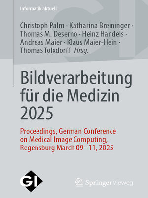 cover image of Bildverarbeitung für die Medizin 2025